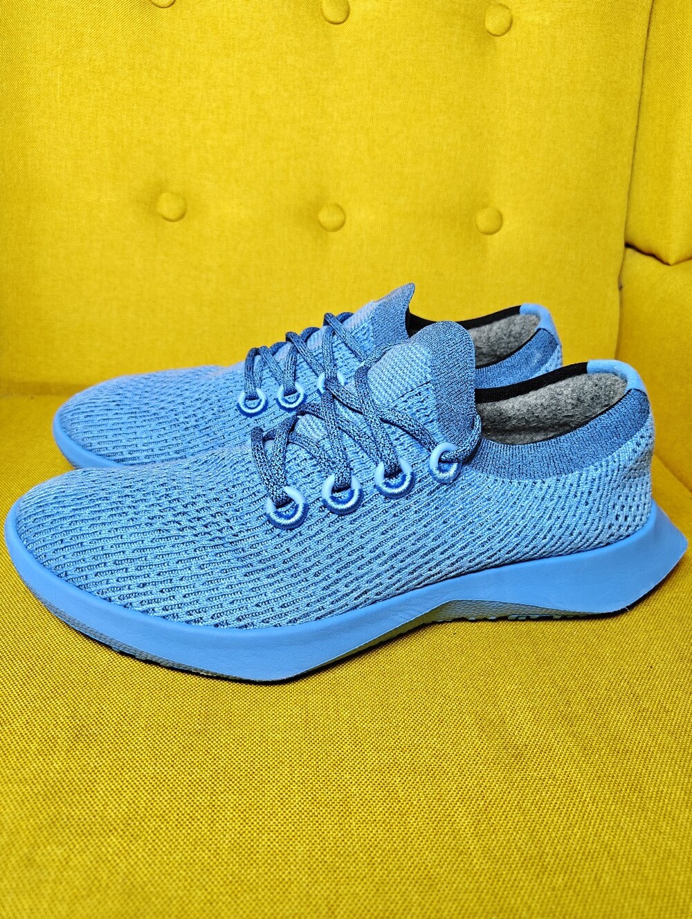 Allbirds Tree Dasher 2  Bright Blue Knit Running Shoes Sneakers Men's Size 11